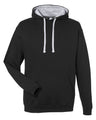 Adult Midweight Varsity Contrast Hooded Sweatshirt