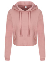 Ladies' Girlie Cropped Hooded Fleece with Pocket