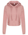 Ladies' Girlie Cropped Hooded Fleece with Pocket