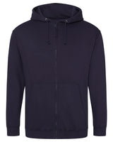 Men's Midweight College Full-Zip Hooded Sweatshirt