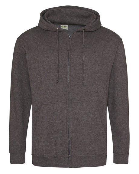 Men's Midweight College Full-Zip Hooded Sweatshirt