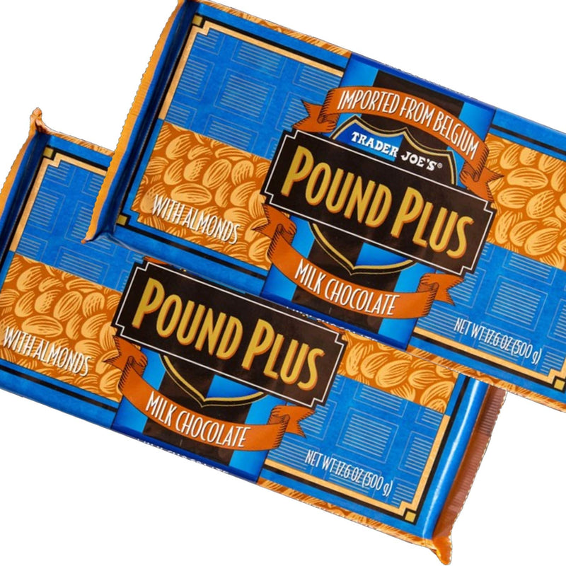Pound Plus Milk Chocolate Bar with Almonds 17.6 Oz