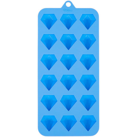 Wilton Diamond Silicone Candy Mold – Blue 18-Cavity