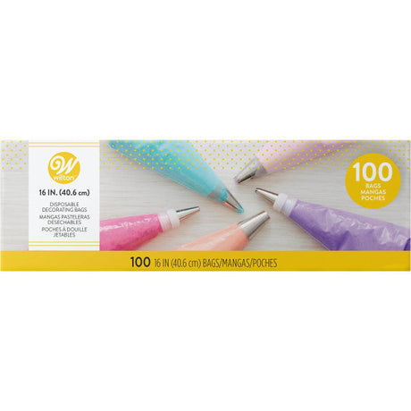 Wilton Easy-Grab Disposable Decorating Bags – 16 in. – 100 Count