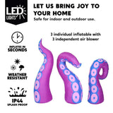 Multi-Color Halloween Inflatable Giant Octopus Tentacle 3 Pieces