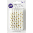 Wilton Gold Dot Birthday Candles