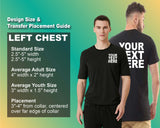 Pack: 12 Fast Custom Team T-Shirts – Print Your Name, Number, or Logo on Back & Front (Black)