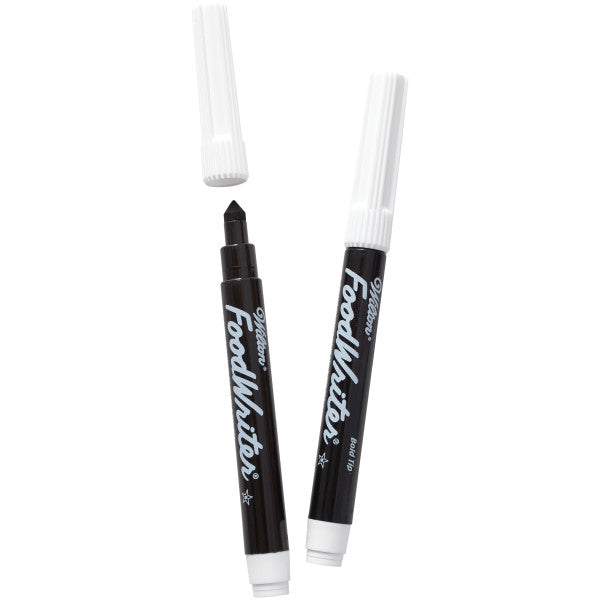 Wilton Black Edible Food Markers – Fine and Bold Tip, 2-Piece Set