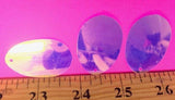 Jumbo Paillettes Sequins Polyester Fabric - Iridescent Oval Sequins, 52" Width (Yards)