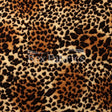 Jumpin Jag Poly Spandex Velvet Fabric - Brown/Black Jaguar Print, 58/60" Width, 250 GSM (1 Yard)