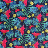 Swim Knit Nylon Spandex Jungle Navy Floral 4-Way Stretch UPF 50