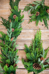 24” Real Touch Norfolk Spruce Juniper Spray