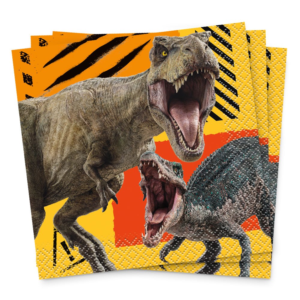 Jurassic World 3 Beverage Napkins 16 Pack