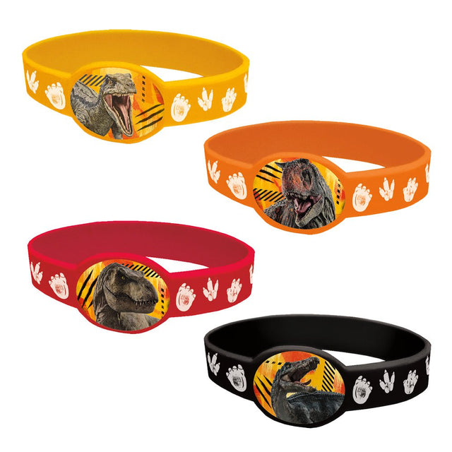 Jurassic World 3 Party Bracelets 4 Pack