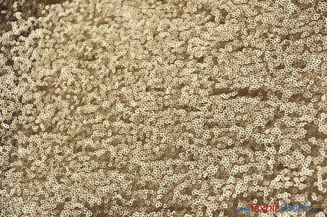 Glitz Mesh Sequins Polyester Fabric - 3Mm Glitter Sequins, 52" Width, Multiple Colors (1 Yard)