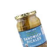 Organic Kosher Sandwich Pickles 16 Fl Oz