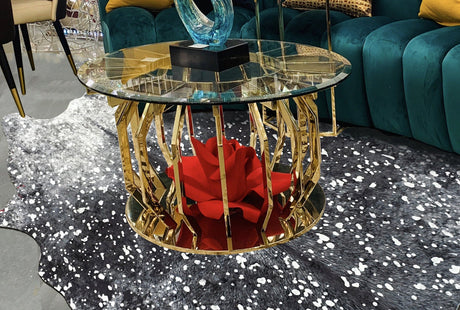 Vegan Metallic Shiny Glow Faux Hide Area Rug/Carpet