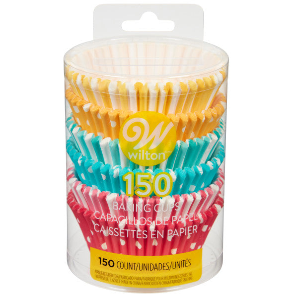 Wilton Dots and Stripes Cupcake Liners, 150-Count