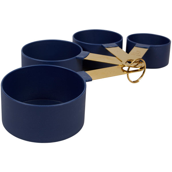 Wilton Navy Blue and Gold Kitchen Utensils Mix and Measure Set, 10-Piece