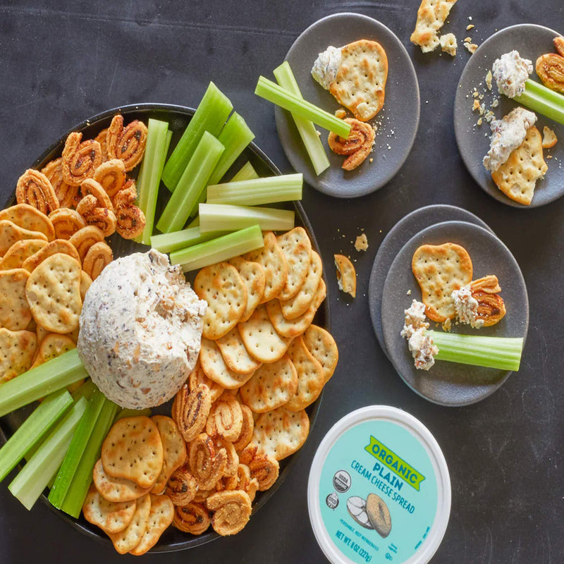 Organic Plain Cream Cheese Spread Smooth Organic Dairy Cream Cheese for Bagels Baking and Cooking