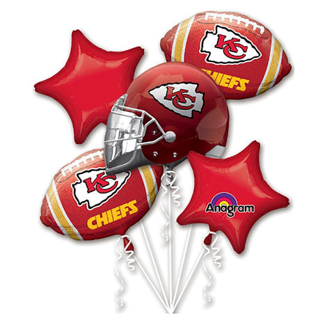 Football Balloon Bouquet Kansas City Chiefs