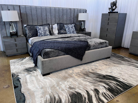 Color-Shift Foldable Flat Weave Area Rug Polypropylene Polyester Fabric - Shifting Hues Design, Indoor Outdoor, KV67, 7'9" X 10'2" (1 Unit)