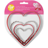 Wilton Nesting Heart-Shaped Cookie Cutters, 4-Piece Set ruffled