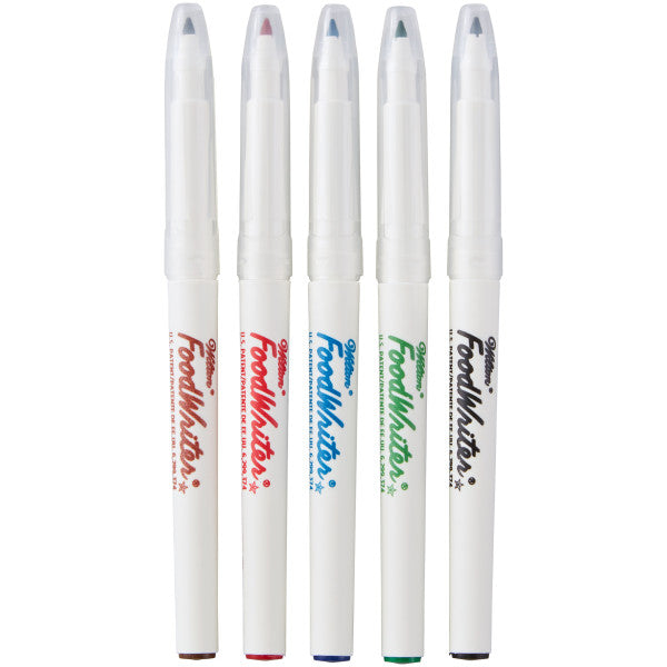 Wilton Extra Fine Tip Edible Food Markers – 5 Piece Set