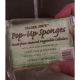 Trader Joe’s Pop-Up Sponges | made from Natural Vegetable Cellulose | 1 Each