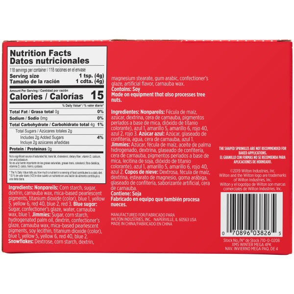 Wilton Winter Sprinkles, 16.6 oz. Bulk Set