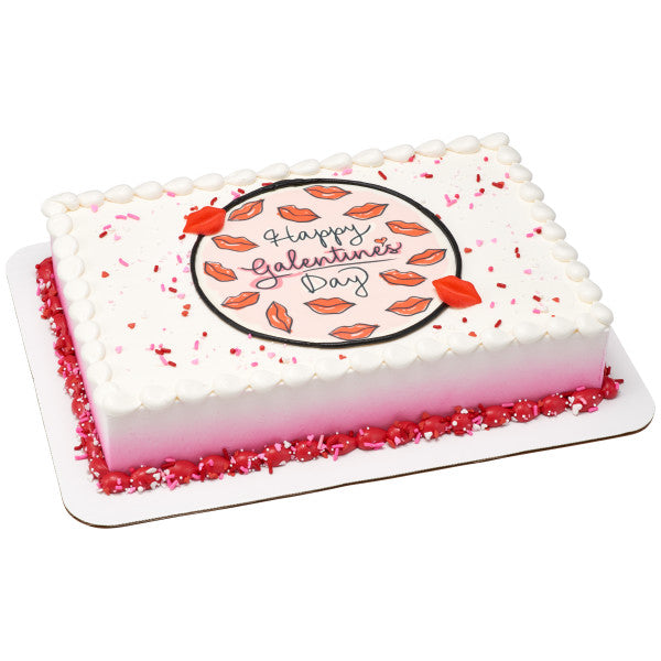 Happy Galentine's Day Edible Cake Image PhotoCake®