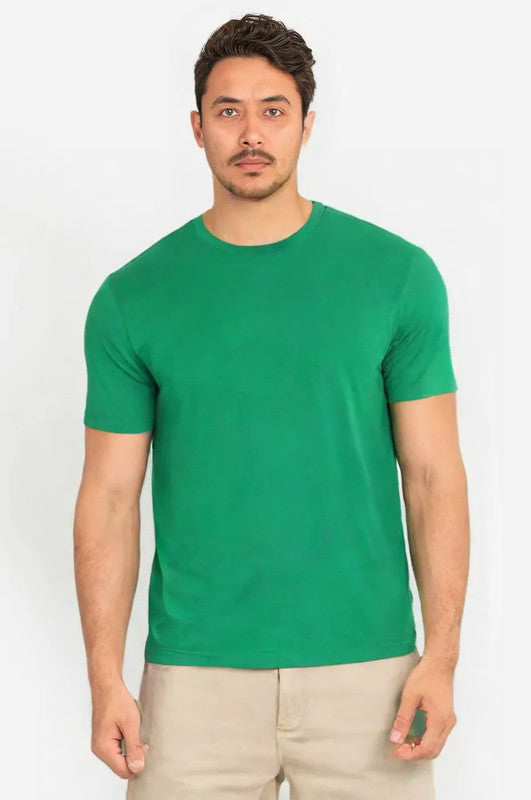 Men’s Casual Cotton T-Shirt – Timeless Crew Neck, Durable & Easy-Care Fabric