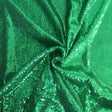 Kelly Green Sequin Fabric - Glitter Embroidery, By The Yard