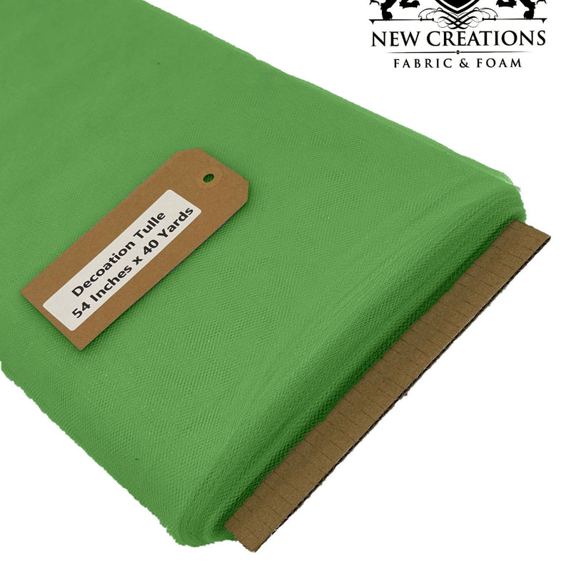 Kelly Green Tutu Tulle Fabric - Kelly Green Sheer Netting, 54" Width (5 Yards)