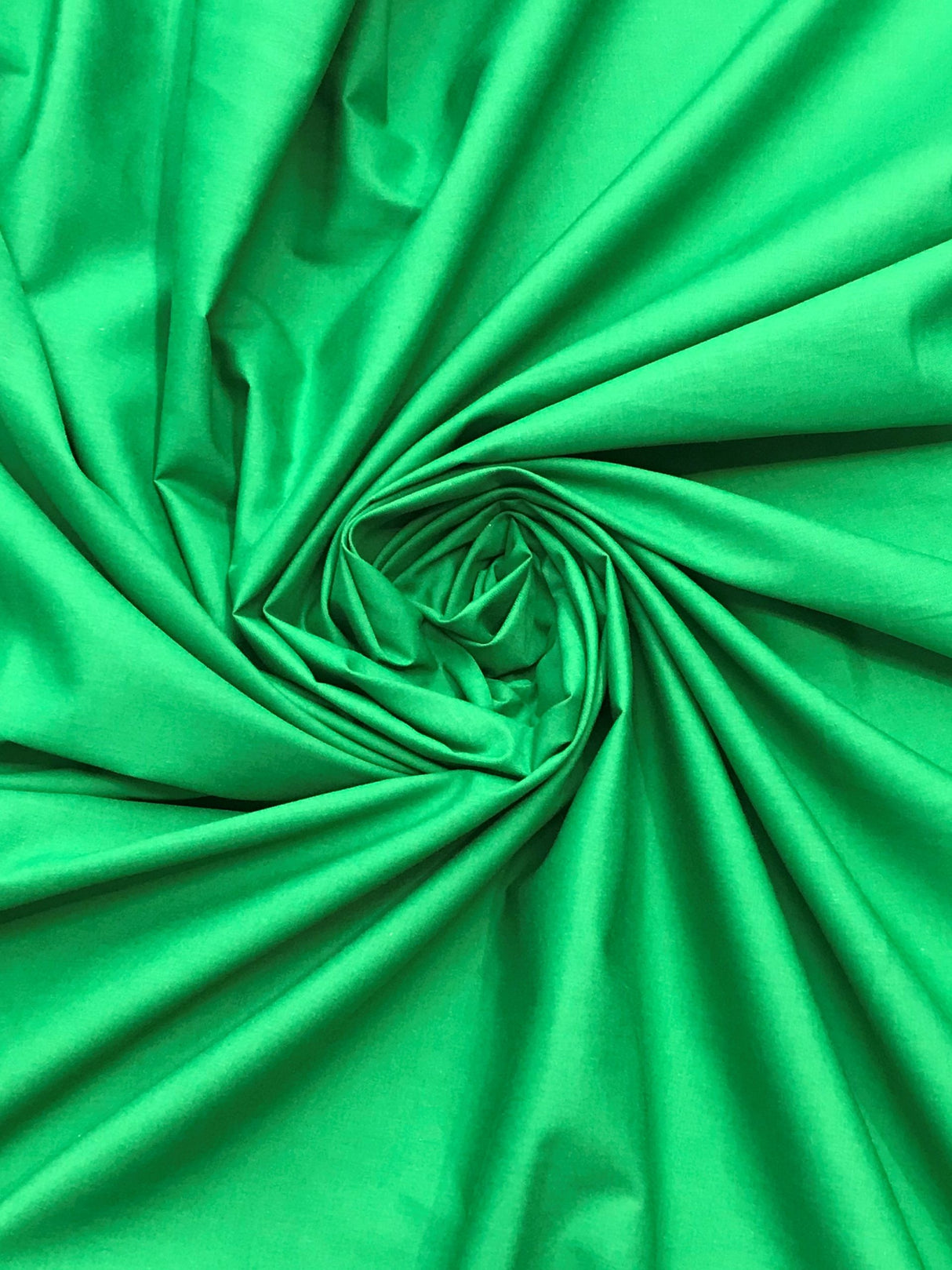 Kelly Green Poly Cotton Fabric - Kelly Green, 59/60" Width (1 Yard)