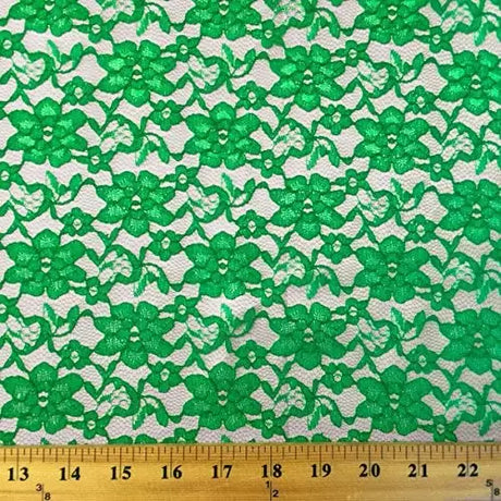 Raschel Lace Polyester Fabric - French Floral, 60" Width