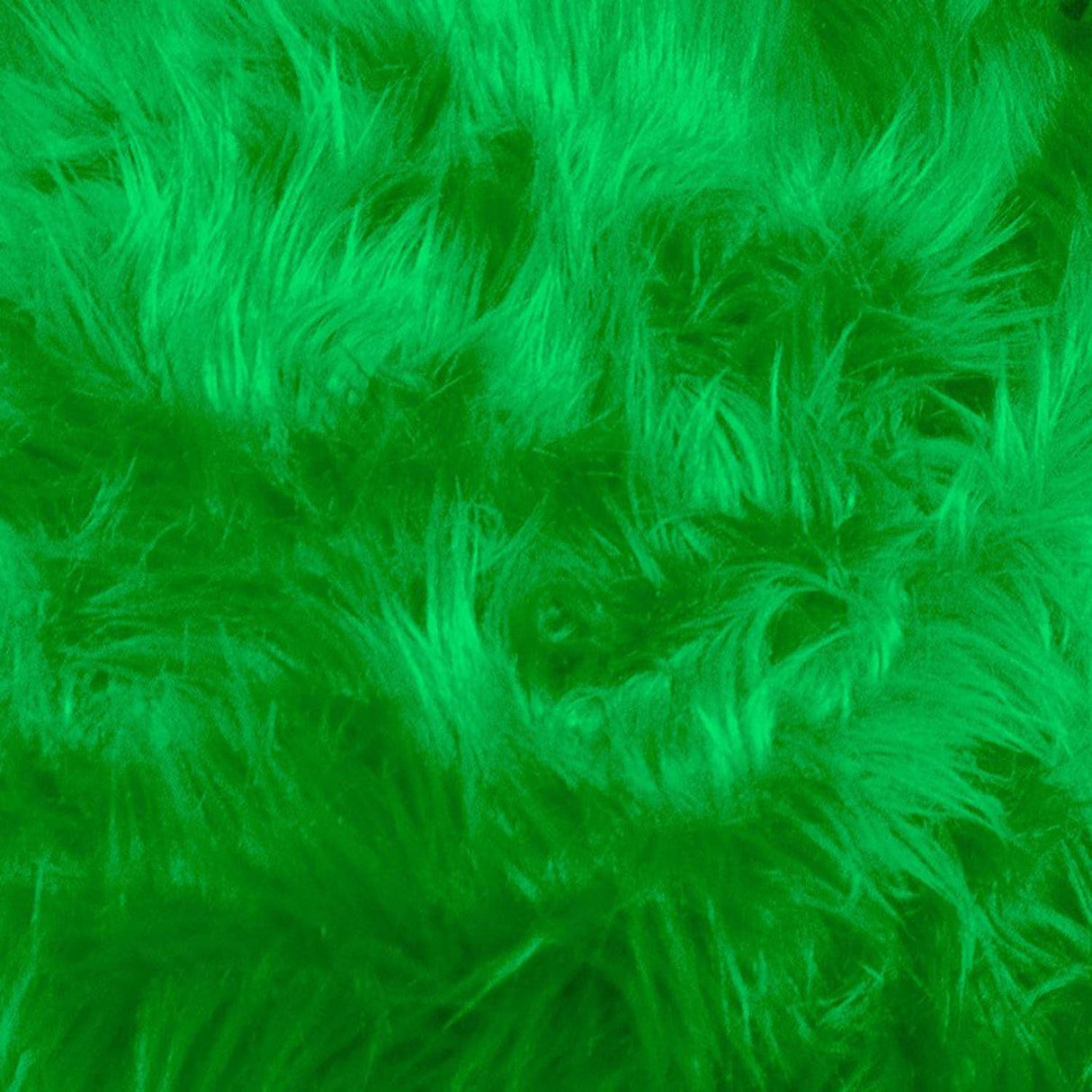 Kelly Green Faux Fur Fabric 1 Yard Luxury Shaggy Soft Decorative Craft Upholstery Home Décor