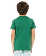 Bella Canvas 3001Y Airlume Combed And Ring-Spun Cotton Fabric - Kelly, Short Sleeve, Youth Tee (1 Piece)