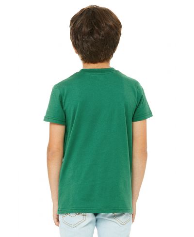 Bella Canvas 3001Y Airlume Combed And Ring-Spun Cotton Fabric - Kelly, Short Sleeve, Youth Tee (1 Piece)