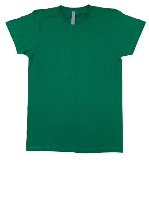 Lucky Friends 1001 100% Cotton Fabric - Kelly Green, Round Neck, 4.2 Oz, Tubular, Unisex (1 Piece)