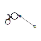 Keychain Bead-Able with Lobster Claw - Holographic