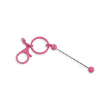 Keychain Bead-Able with Lobster Claw - Pink