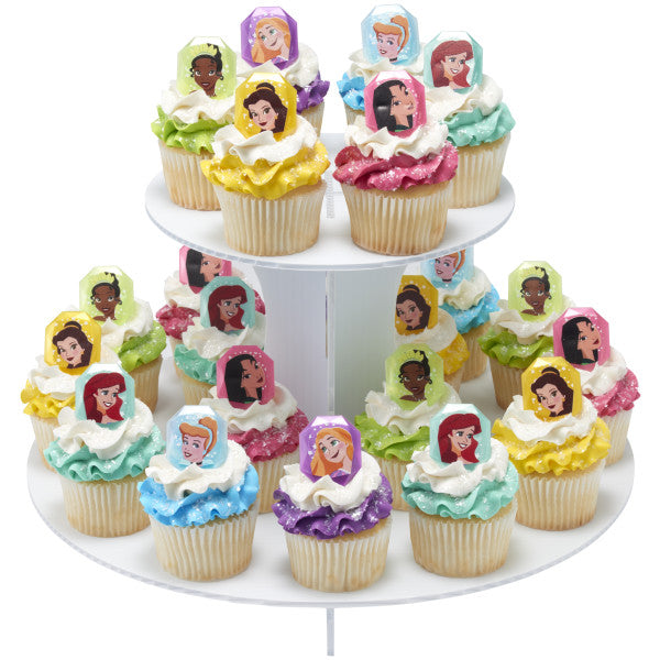 Disney Princess Characters Rings for Cupcakes and Cakes Toppers, 144 Pack