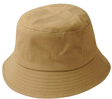 Bucket Hat 100 Percent Cotton Fabric - Khaki, 56-58CM Head Size (1 Piece)