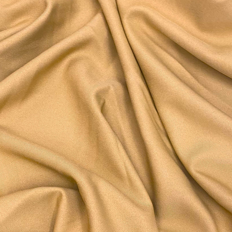 Gabardine Polyester Fabric - Khaki, Heavy Weight, 59/60" Width (1 Yard)