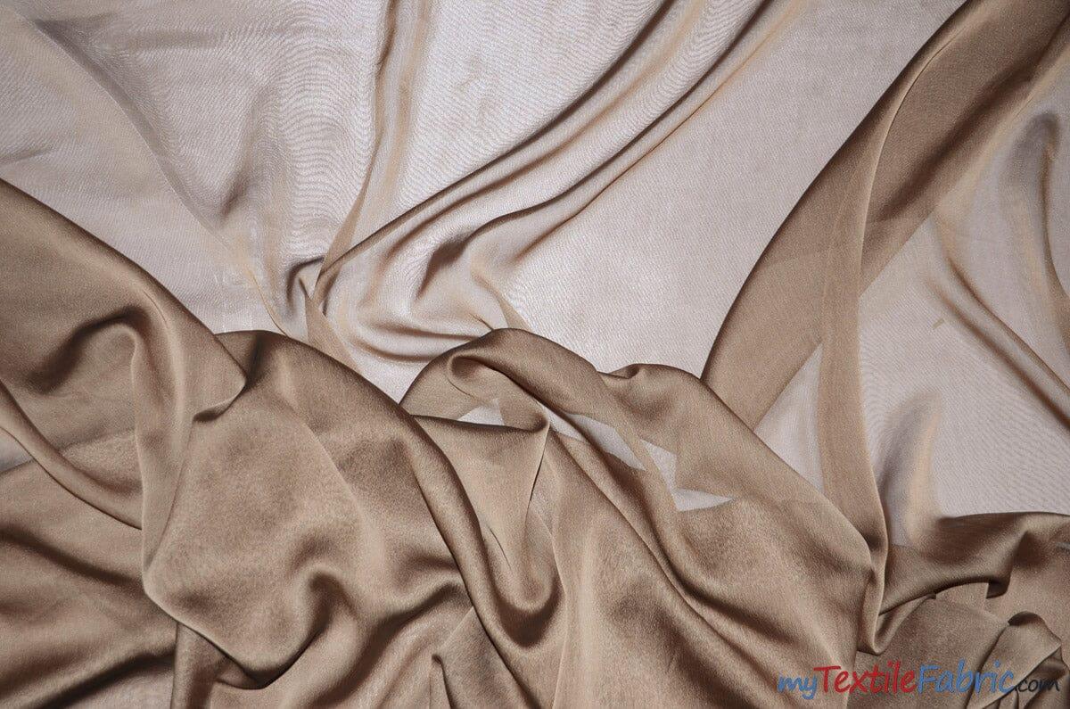 Two Tone Chiffon Polyester Fabric - Iridescent Sheer, 58/60" Width, Multiple Colors (Yards, Bolts, Sample Swatch)