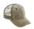Jean Cap Cotton Polyester Fabric - Khaki, Casual, Adjustable (One Size)
