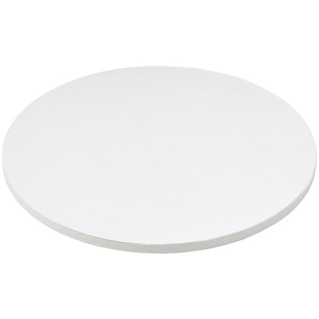 14" Round White Foil Cake Board Drum