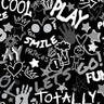 Printed Spandex Fabric Kids Word Play