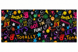 Printed Spandex Fabric Kids Word Play